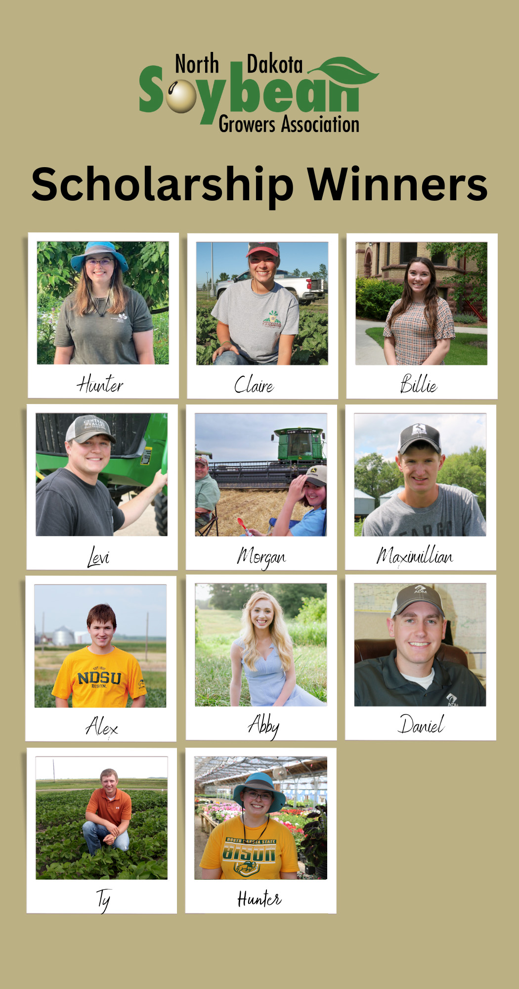 Meet our past NDSGA scholarship winners: