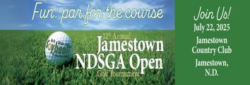 NDSGA Jamestown Golf Tournament Web Header 2025